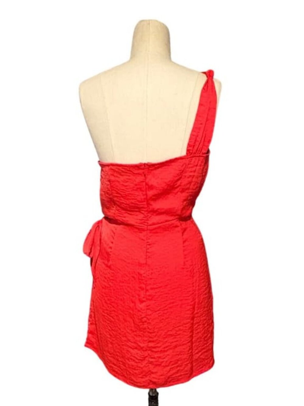 Textured Mini Wrap Dress
